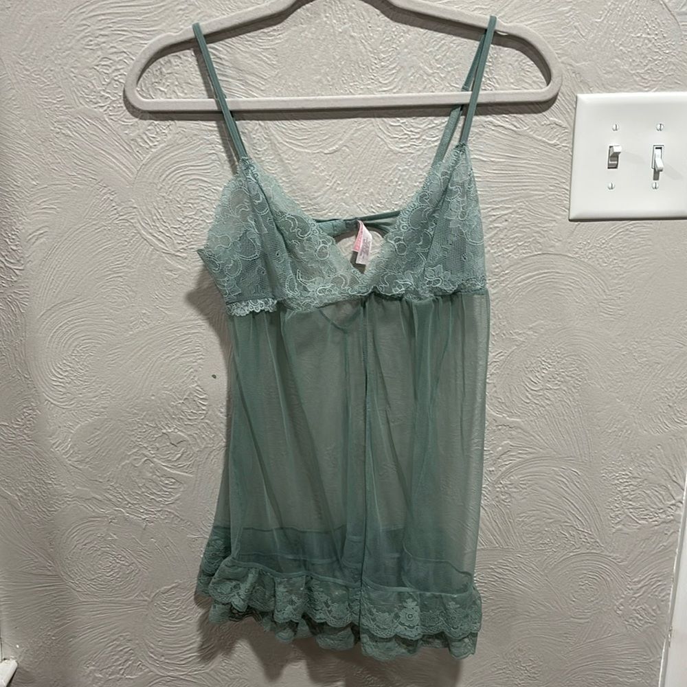 Victoria’s Secret Sheer Lace Babydoll Intimates Chemise Size Small